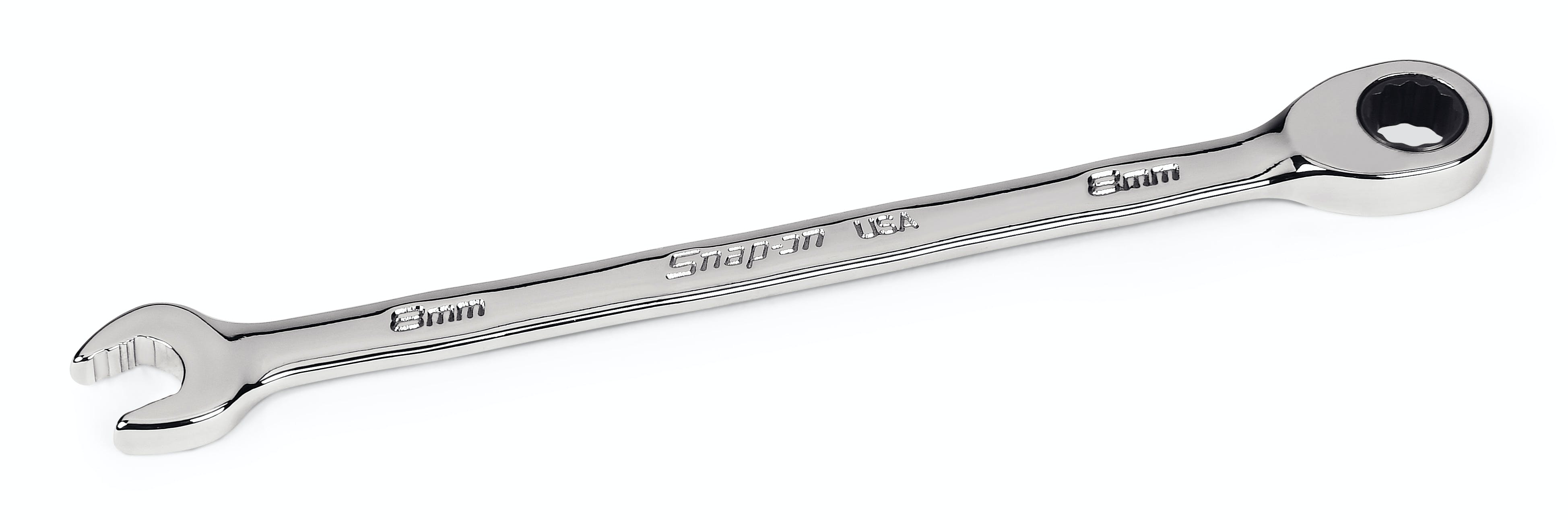 8 mm 12-Point Metric Flank Drive® Plus 0° Offset Non-Reversing  Ratcheting Combination Wrench | SOXRM8A 8 mm 12-Point Metric Flank Drive® Plus 0° Offset Non-Reversing  Ratcheting Combination Wrench | SOXRM8A